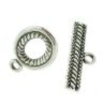  Oval Toggle Clasp- Antique Silver