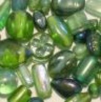 Mix Glass Beads AB/RB -Green,