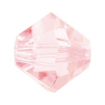 Preciosa® Crystal Bicone Beads Light Rose - 5mm 