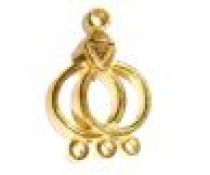 Vermail Gold Earring Component 25x17m 