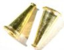 Vermail Gold Cone Bead-17.5mm