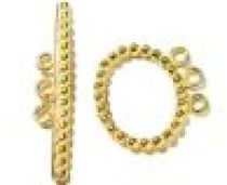Vermail Gold Toggle Clasp 23.5x14.5mm