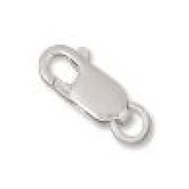 Sterling Silver (Anti Tarnish) Lobster Clasp w/ring -11mm