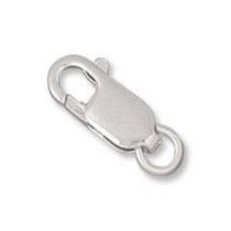 Sterling Silver (Anti Tarnish) Lobster Clasp w/ring -9mm