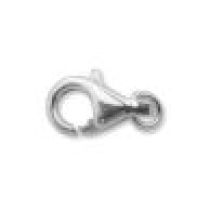 Sterling Silver (Anti Tarnish) Trigger Clasp w/ring -13mm