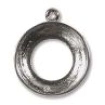  Cosmic Pendant Ring Finding w/one ring -14mm Silver Plated 