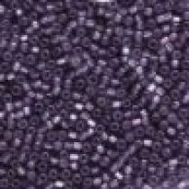 Seed beads size 8 Silver lined Purple Matt (71M)