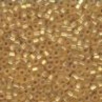 Seed beads size 6 Silver lined Gold Matt(31M)