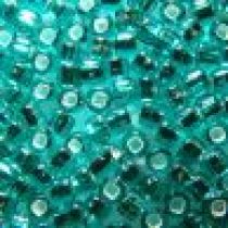 Seed beads size 8 Silver lined Teal(81)