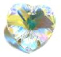 Swarovski Pendants Heart(6202) - 18mm -Crystal AB