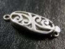 Sterling Silver Oval Box Clasp 9.5 x 29MM