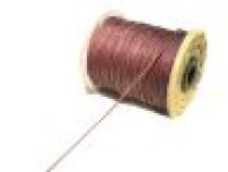 Waxed Cotton Cord -Brown-100 Yards Roll 