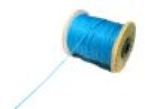 Waxed Cotton Cord 1mm-Turq.Blue-100 Yards Roll 
