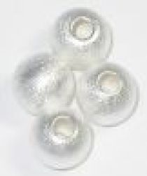  Sterling Silver Brushed Satin Bead Round -4mm