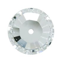 Swarovski  3128 Round Centre Hole Stone -8mm- Crystal (Foiled) - Factory Pack