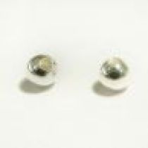  Round Beads -Plain Silver Plated- 5MM 