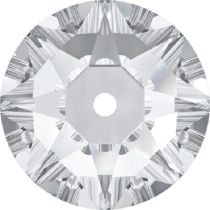 Swarovski ® Crystal Sew On 3188 Lochrose Round- 6mm- Crystal -360 pcs.