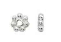 Sterling Silver Spacer Bead 4.4x1.4mm (Bright Silver)