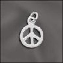 Sterling Silver Peace Symbol Charm-Small