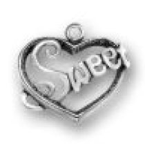 Sterling Silver Charm -SWEETHEART 16X19MM