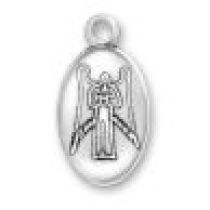  Sterling Silver Charm- ANGEL ON OVAL 20X11MM