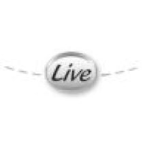 Sterling Silver Mini Message Bead-LIVE-6x9mm 