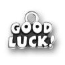 Sterling Silver Good Luck Charm 11x14mm