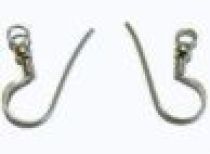 Sterling Silver Earring Hook- Height 18mm (Oxidised) -Wholesale pack