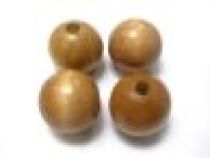 20mm Round Wooden Beads Dyed Natural Colour(20 beads) 