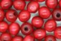 12mm Round Wooden Beads Dyed Red(35 beads) 