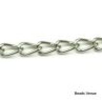 Curb Chain (Steel) 6.5 x 4mm Nickel Plated