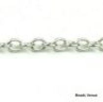 Cable Chain (steel) 3x 2mm Silver Plated 