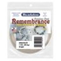 Beadalon Remembrance Stainless Steel Memory Wire- Bracelet- 0.25 OZ (Bright)