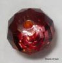 Swarovski  Rondel(5040) Beads -12mm -Red Magma