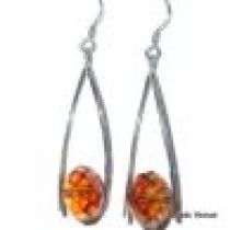 Sterling Silver Earrings With Swarovski Briolettes-Crystal Copper