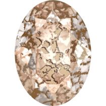 Swarovski Crystal Oval Fancy Stone4120 MM 14,0X 10,0 CRYSTAL ROSE-PATINA F