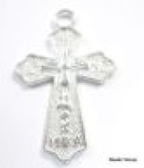 Crucifix Metal Silver Plated 27x17mm
