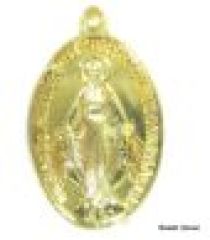 Miraculous Medal Gold Plated 21 x 15mm