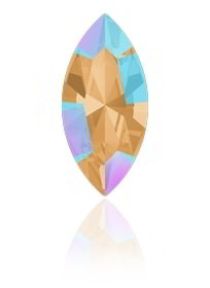 Swarovski Crystal Xillion Navette Fancy Stone4228 MM 8,0X 4,0 LIGHT COLORADO TOPAZ SHIMMER F