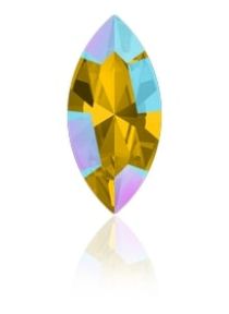 Swarovski Crystal Xillion Navette Fancy Stone4228 MM 8,0X 4,0 LIGHT TOPAZ SHIMMER F