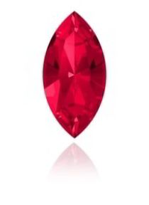 Swarovski Crystal Xillion Navette Fancy Stone4228 MM 4,0X 2,0 SCARLET F