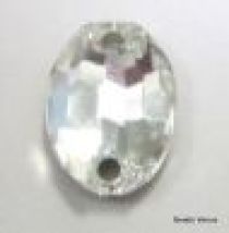 Swarovski 3210 Oval Stone 10x 7mm -Crystal (Foiled)