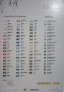 Swarovski  Beads(5301) Colour Chart