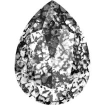 Swarovski Crystal Pear Fancy Stone4320 MM 14,0X 10,0 CRYSTAL BLACK-PATINA  F