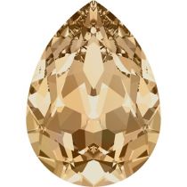 Swarovski Crystal Pear Fancy Stone4320 MM 6,0X 4,0 CRYSTAL GOLDEN SHADOW F