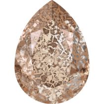 Swarovski Crystal Pear Fancy Stone4320 MM 18,0X 13,0 CRYSTAL ROSE-PATINA F