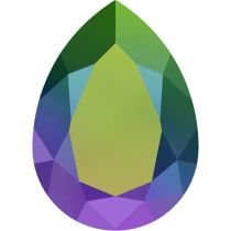 Swarovski Crystal Pear Fancy Stone4320 MM 6,0X 4,0 CRYSTAL SCARABAEUS GREEN F