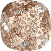 Swarovski Crystal Fancy Stone Cushion Square 4470 MM 10,0 CRYSTAL ROSE-PATINA F