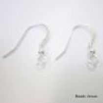 Sterling Silver Earwire W/Coil & Ball-24 mm(Wholesale Pack)
