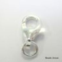 Sterling Silver Parrot Clasp W/Ring-9.5mm (Wholesale Pack)